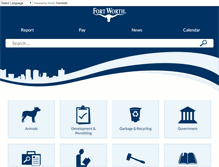 Tablet Screenshot of fortworthtexas.gov